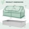 Galvanized Metal Planter Box Kit w/ 2 Large Zipper Mesh Screen Windows